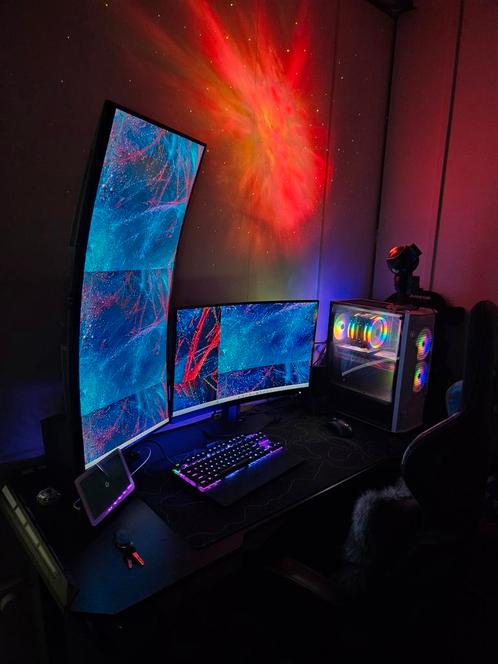 Gaming setup, Computers en Software, Desktop Pc's, Zo goed als nieuw, Gaming, Ophalen