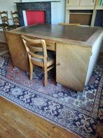 Authentieke eiken bureau met laden, Ophalen