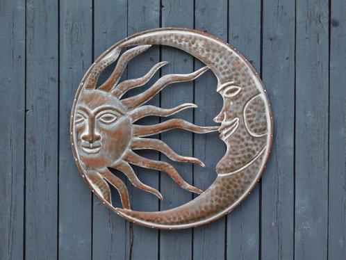 zon en maan , muursculptuur, Jardin & Terrasse, Décoration murale de jardin, Neuf, Enlèvement ou Envoi