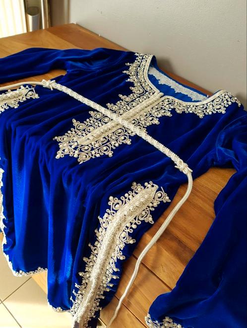 Mooie caftan  tuniek, Kleding | Dames, Gelegenheidskleding, Zo goed als nieuw, Blauw, Ophalen of Verzenden