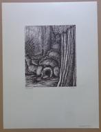 ARMAND SIMON / SURREALISME / ZW-W LITHO / 66x50cm / SIG, Ophalen of Verzenden