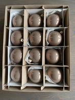 Lot de 12 boules de Noël de couleur taupe, Enlèvement, Comme neuf