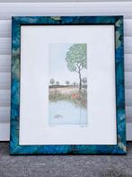 gravure signe, Antiquités & Art, Art | Eaux-fortes & Gravures, Enlèvement ou Envoi