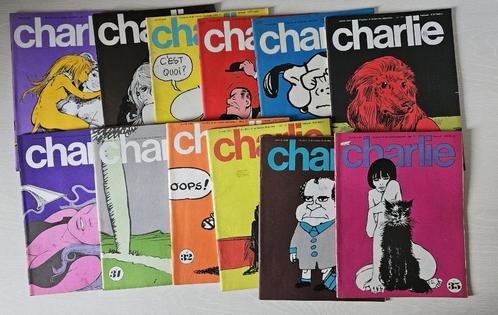 Charlie Mensuel 1er série année 1971 complète 12 tomes, Livres, BD, Utilisé, Plusieurs BD, Envoi