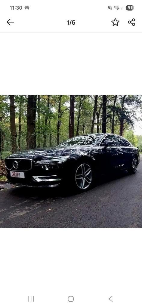 VOLVO S90 -- Instapklaar -- 83000km -- 2018 -- Automaat, Auto's, Volvo, Bedrijf, S90, Trekhaak, Diesel, Automaat, Zwart, Zwart