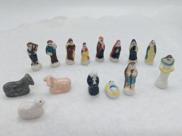 Porcelainen kerstgroep (fèves) - Frankrijk beschikbaar voor biedingen