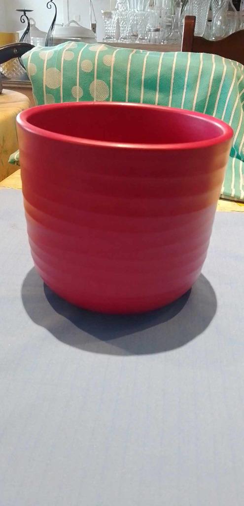 pot de fleurs cache pot mauve rose foncé, Jardin & Terrasse, Pots de fleurs, Comme neuf, Poterie, Intérieur, Moins de 40 cm, Moins de 25 cm