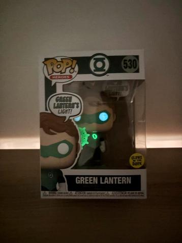 Funko Pop 530 Green Lantern Beware Glow in the Dark DC Comic beschikbaar voor biedingen
