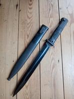 Wo2 originele Duits k98 bajonet nummergelijk 42fnj, Verzamelen, Ophalen of Verzenden, Landmacht, Mes of Dolk
