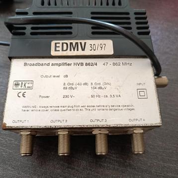 Broadband amplifier HVB 624/4    47 - 862 Mhz