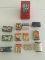 Anciennes boites épicerie  + caisse enregistreuse miniatures, Antiquités & Art, Enlèvement
