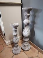 2 vol stenen kandelaars te koop, Huis en Inrichting, Woonaccessoires | Kandelaars en Kaarsen, Ophalen, Zo goed als nieuw