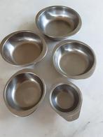 5 kommen in inox, Ophalen of Verzenden, Gebruikt