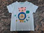 Mt 92 witte T-shirt tijger en leeuw wild & free, Kinderen en Baby's, Gebruikt, C&A, Jongen of Meisje, Ophalen of Verzenden
