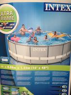 Frame voor Intex zwembad alu., Tuin en Terras, Gebruikt, Rond, 300 cm of meer, Ophalen