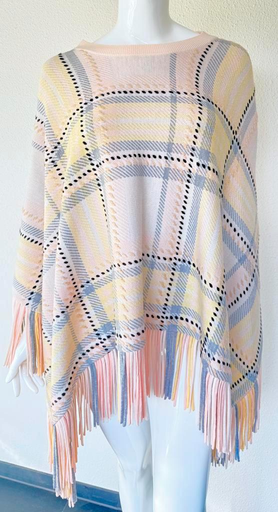 CHLOÉ LUXE PONCHO CASHMERE BLEND, M/L (NEW €1.760)💖💖💖, Kleding | Dames, Jassen | Winter, Zo goed als nieuw, Maat 42/44 (L)