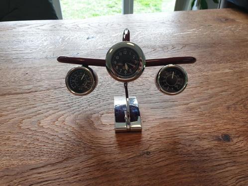 mécanisme d'horlogerie d'avion en bois, Antiquités & Art, Antiquités | Horloges, Enlèvement ou Envoi