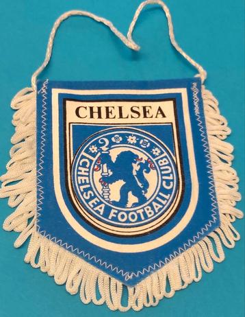 Chelsea fc football club 1980s prachtig vintage vaantje