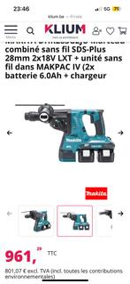 Makita dhr283 avec 2 batteries, Bricolage & Construction, Enlèvement, Comme neuf