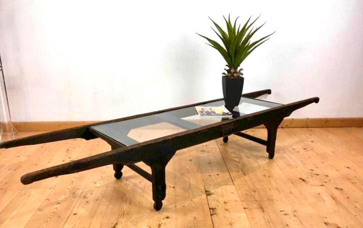 Antieke Leger Draagberrie Salontafel, Verzamelen, Militaria | Algemeen, Overige soorten, Overige typen, Ophalen