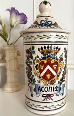 Pot de Pharmacie, terre cuite, peint main, XIXeme s, Antiquités & Art, Antiquités | Céramique & Poterie