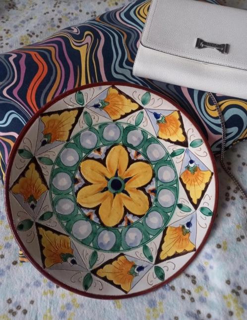Plat Faenza Linari céramique, Antiek en Kunst, Antiek | Keramiek en Aardewerk, Ophalen of Verzenden