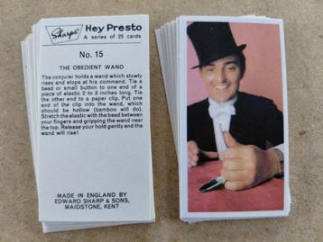 Hey Presto complete set 25 chromos goocheltrucs 1968 beschikbaar voor biedingen