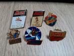 6 broches Mars, Twix, Snickers, Enlèvement, Marque, Insigne ou Pin's