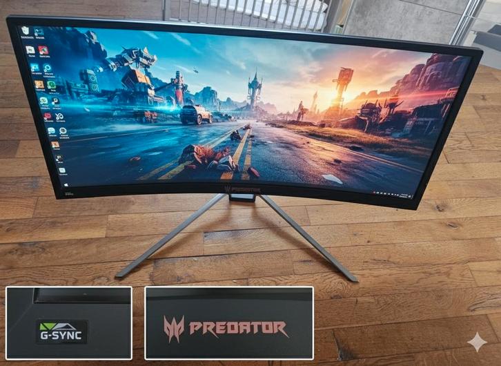 Écran Gaming Incurvé Acer Predator Z35P - 35" WQHD - G-Sync, Computers en Software, Monitoren, Zo goed als nieuw, DisplayPort