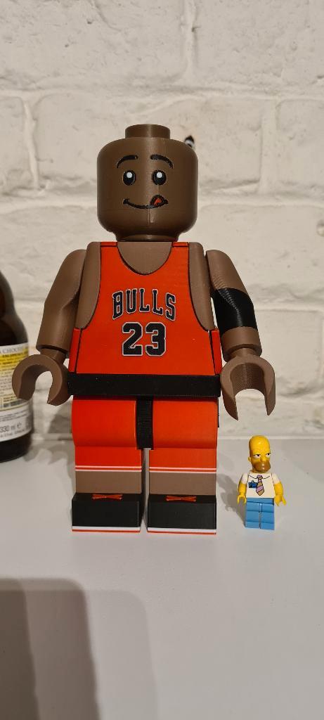 Figuur XL collectie - LegoBrick Michael Jordan (Bulls 23), Verzamelen, Sportartikelen en Voetbal, Nieuw, Beeldje of Poppetje, Ophalen of Verzenden