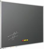 Krijtbord Softline profiel 8mm, emailstaal grijs - 60x90 cm, Ophalen of Verzenden, Nieuw, Krijtbord