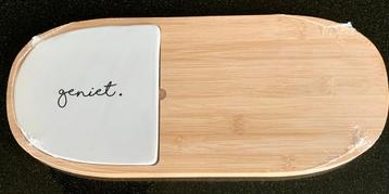 Planche de service en bambou et céramique, Enlèvement ou Envoi, Comme neuf