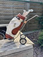 Miniatuur golfset op trolley, Sport en Fitness, Golf, Ophalen, Zo goed als nieuw