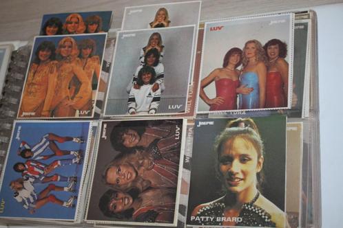 Joepie stickers , muziek groep , Nederlandse Luv ,6+3 dubbel, Verzamelen, Stickers, Gebruikt, Film, Tv of Omroep, Ophalen of Verzenden