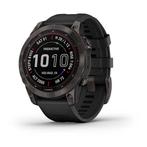 Garmin Fenix 7 Sapphire Solar, Handtassen en Accessoires, Sporthorloges, Ophalen of Verzenden, Gebruikt, Zwart