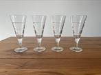 4 glazen wijn cocktail Italy in super goede staat, Ophalen of Verzenden, Gebruikt