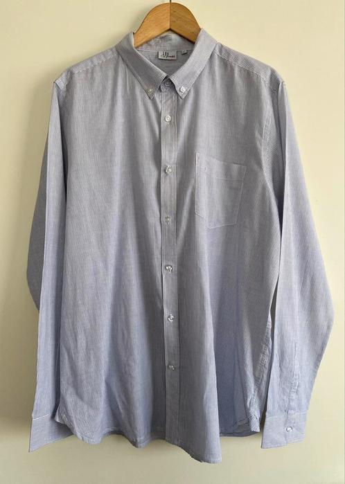 Milanos katoenen streep overhemd, maat XL, Kleding | Heren, Overhemden, Zo goed als nieuw, Halswijdte 43/44 (XL), Verzenden