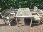 Tuinset, Tuin en Terras, Ophalen, 4 zitplaatsen, Gebruikt, Teakhout