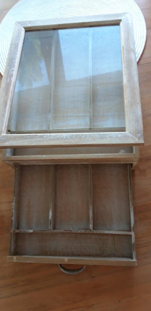 Boîte vide + tiroir en bois présentoir bijoux ou autres, Maison & Meubles, Accessoires pour la Maison | Autre, Utilisé, Enlèvement