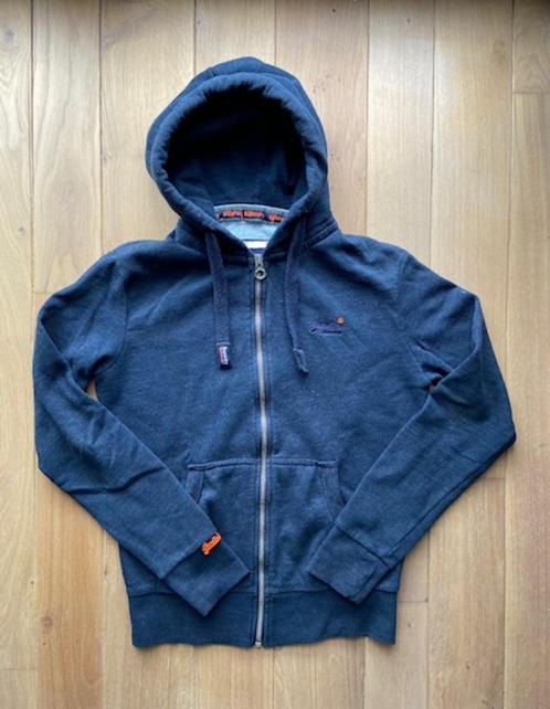 Sweat SUPERDRY bleu foncé Taille XS, Kleding | Heren, Truien en Vesten, Gedragen, Maat 46 (S) of kleiner, Blauw, Ophalen of Verzenden