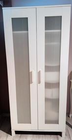 Garde-robe blanche 2 portes, Ophalen, Gebruikt, Kast, 50 tot 70 cm