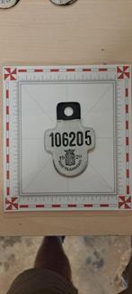 Belastingplaat voor fietsen Oost Vlaanderen 1920, Verzamelen, Overige Verzamelen, Verzenden