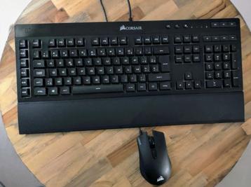 Corsair K55 RGB Pro Gaming Toetsenbord Azerty + Corsair Harp disponible aux enchères