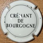 Crémant Bourgogne capsule Generieke lichtcrème/zwart nr. 22, Frankrijk, Gebruikt, Witte wijn, Ophalen of Verzenden