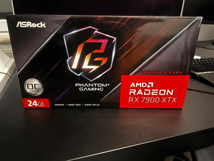 AMD ASRock RX 7900 XTX, Informatique & Logiciels, Cartes vidéo, Utilisé, AMD, PCI-Express 4.0, GDDR6, HDMI, DisplayPort, Enlèvement