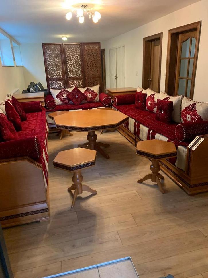 Salon marocain Richbond, Maison & Meubles, Canapés | Coins salons complets, Comme neuf, Bois, Enlèvement ou Envoi