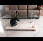 Table de salon marbre, Maison & Meubles, Enlèvement, Utilisé, Verre