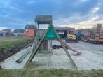 speeltoren met glijbaan, Kinderen en Baby's, Speelgoed | Buiten | Speeltoestellen, Ophalen, Gebruikt, Klimnet