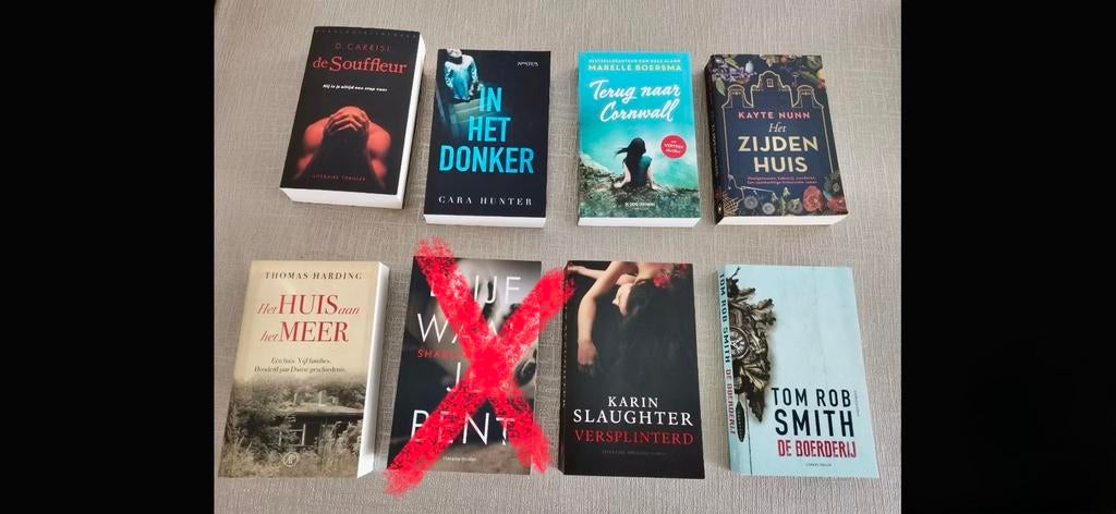 7 romans, Boeken, Romans, Zo goed als nieuw, Ophalen of Verzenden