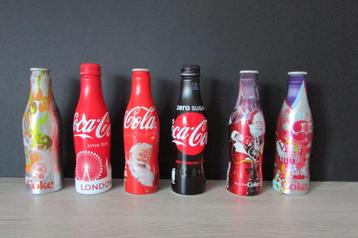Set 12 Lege Coca-Cola Designer Aluminium Flesjes Zeldzaam beschikbaar voor biedingen